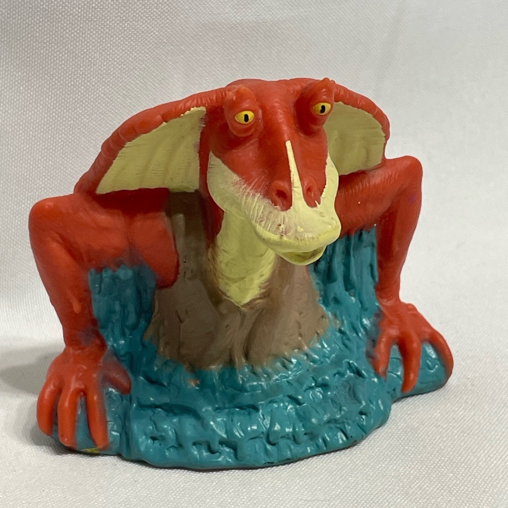 Vintage Lucas Films Star Wars Jar Jar Binks Applause Squeeze Squirt Toy GUC